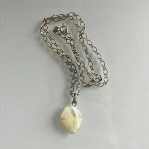 Genuine 925 Sterling Silver  Necklace with 4-Leaf Clover Charm